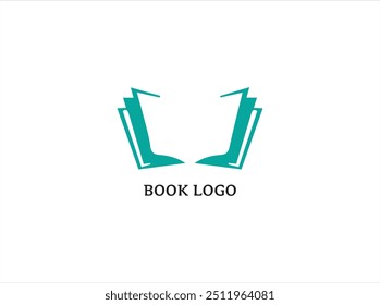 DISEÑO DE LOGOTIPO DE LIBRO, icono, Vector e ilustración .
