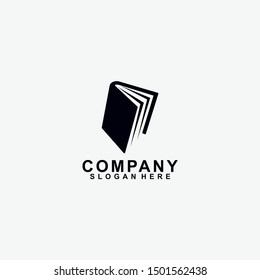 Book logo design. isolated in white background. book icon. modern design. vector illustration