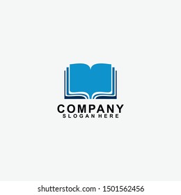 Book logo design. isolated in white background. book icon. modern design. vector illustration