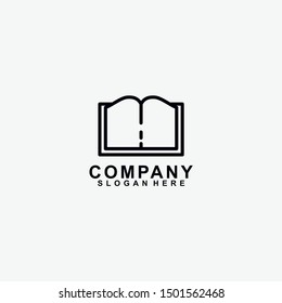 Book logo design. isolated in white background. book icon. modern design. vector illustration
