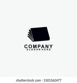 Book logo design. isolated in white background. book icon. modern design. vector illustration