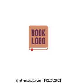 Book logo design. isolated in white background. book icon. modern design. vector illustration