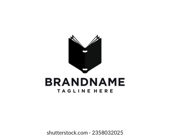 Book logo design. isolated in white background. book icon. modern design. vector illustration