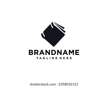 Logo-Design buchen. einzeln auf weißem Hintergrund. Buchsymbol. modernes Design. Vektorgrafik