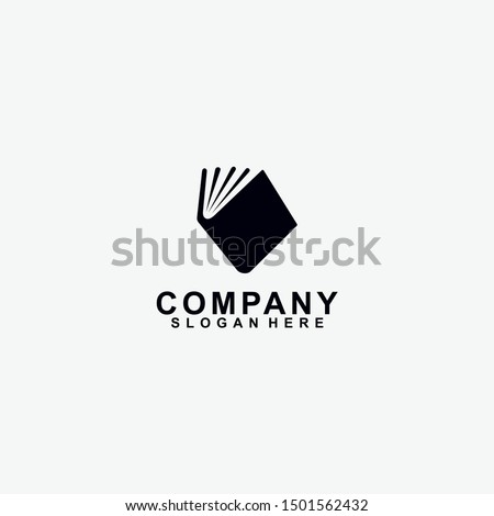 Book logo design. isolated in white background. book icon. modern design. vector illustration