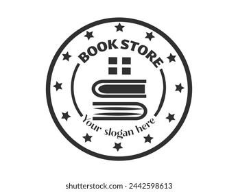 Buchlogodesign, Logos für Buchliebhaber, Buchlogodesign-Sammlung, Künstlerlogos für literarische Marken, elegante Buchlogokreationen, symbolische Logos für Verlage, Logodesigns