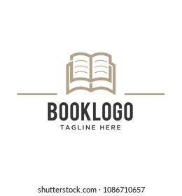 book logo design template
