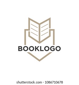 book logo design template