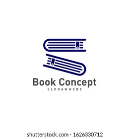 Book Logo design Template. Book icon logo concept vector