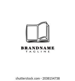 icône de modèle de logo de livre, illustration vectorielle moderne