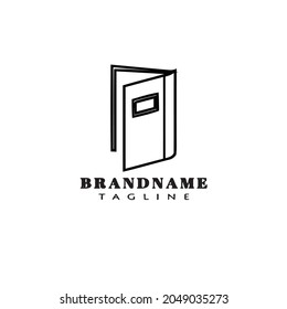 logo livre modèle icône noir moderne image vectorielle mignonne