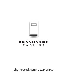 book logo design template icon black modern isolated vector illustration
