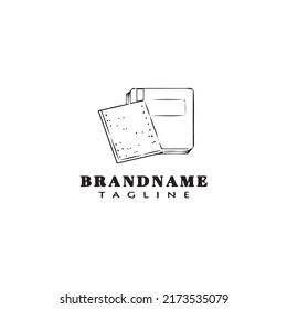 book logo design template icon black modern isolated vector