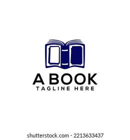 Book Logo Design Template Vector