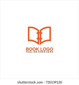 Book Logo Design Vector