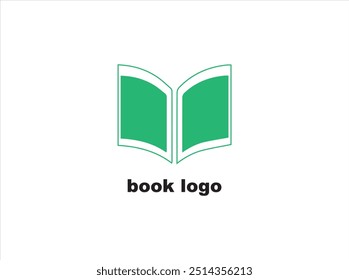 Diseño del logotipo del libro, Vector, ilustración e icono.