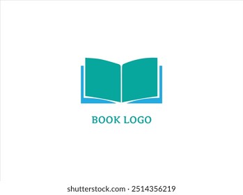Projeto do logotipo do livro , vetor, ilustração e ícone.
