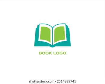 BOOK logo design , vector ,illustration and isolate template. 