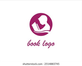 Diseño del logotipo del LIBRO, Vector, ilustración y Plantilla aislada. 