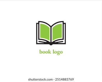 BOOK logo design , vector ,illustration and isolate template. 