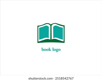 DESIGN DO LOGOTIPO DO LIVRO , modelo vetorial, ilustrativo e isolado que contém o símbolo da educação .