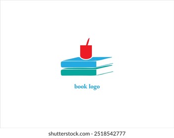 BOOK LOGO DESIGN , vector, illustration and isolate template which contain the symbol of education .