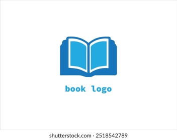 BOOK LOGO DESIGN , Vektor, Illustration und isolierte Vorlage, die das Symbol der Bildung enthalten.