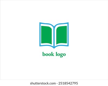 BOOK LOGO DESIGN , vector, illustration and isolate template which contain the symbol of education .