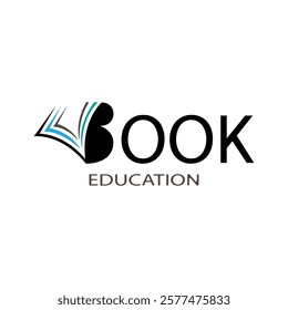 book logo design vector illustration