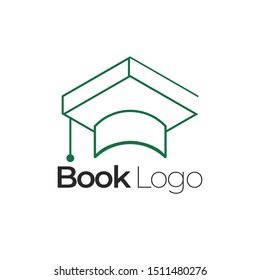 Book Logo Design Vector Stock