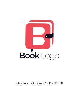 Book Logo Design Vector Stock