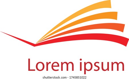 Book logo design vector stock