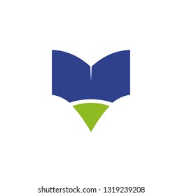 Book logo design vector template
