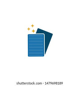 Book logo design vector template