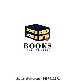 Book Logo Design Vector Template