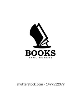 Book Logo Design Vector Template