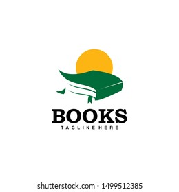 Book Logo Design Vector Template