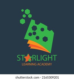 diseños de logotipo de libro de libros, plantilla de logotipo de libro de píxeles, diseños de logotipo de academia de aprendizaje