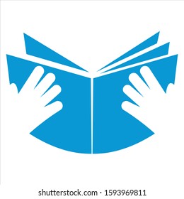 book logo designs template, education design concept. vector illustration