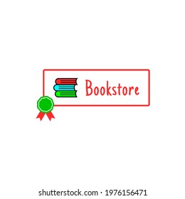 Book logo for education and business vector set design. logo template for bookstore.