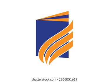 Book Logo Education Flat Vector Design And Template