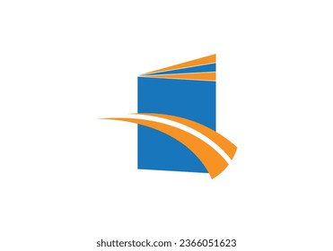 Book Logo Education Flat Vector Design And Template