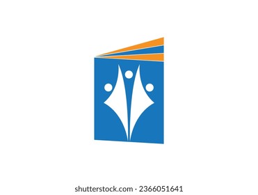Book Logo Education Flat Vector Design And Template