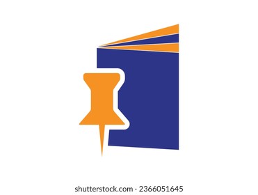 Book Logo Education Flat Vector Design And Template