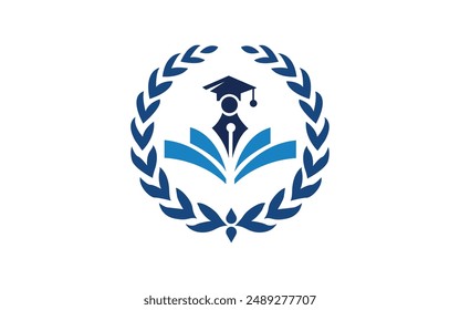 Book Logo Education Logo Flat Vector Illustration Design Logo Template