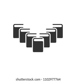 book logo. Education icon. Science symbol. Vector eps 08.