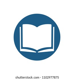 book logo. Education icon. Science symbol. Vector eps 08.