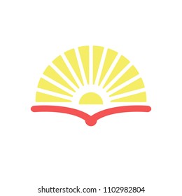 book logo. Education icon. Science symbol. Vector eps 08.