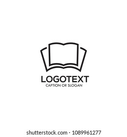 Book logo. Education symbol. Book store logo. Library logo