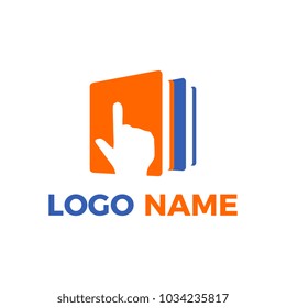 Book logo. For educational brand.